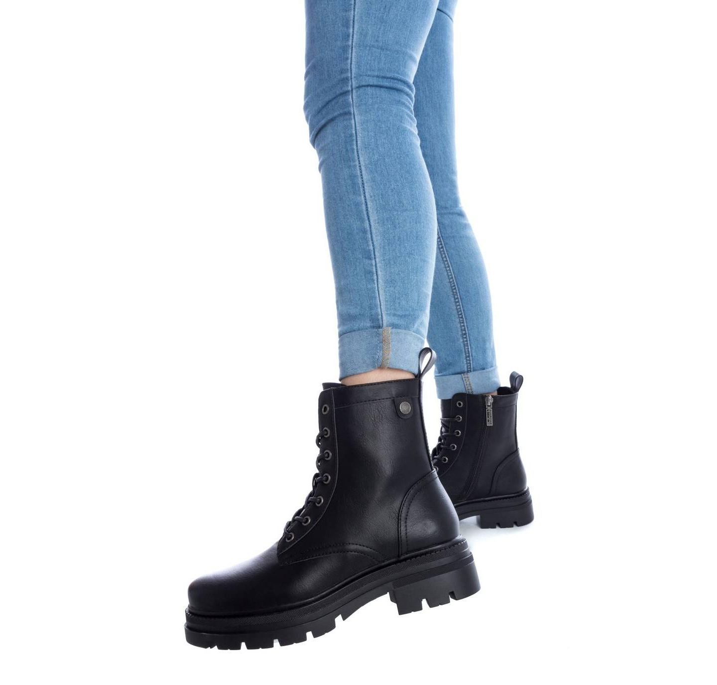 Женские ботинки XTI Lace-Up Booties, цвет: Чёрный — фото 3