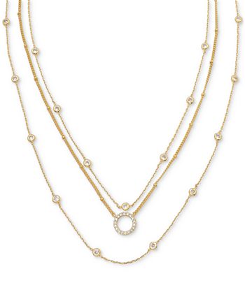 ETTIKA Monroe Crystal Strand Layered Necklace - Macy's