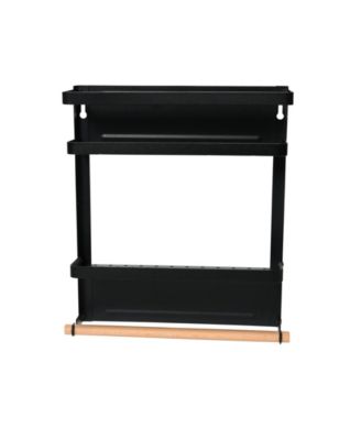 Metal Magnetic Organizer with Towel Rack