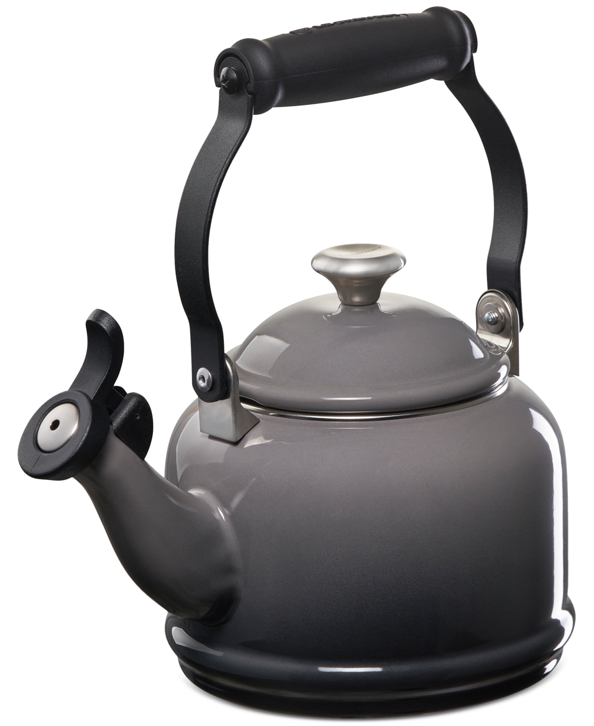 Le Creuset Enamel-on-steel Demi Kettle & Stoneware Mug Set In Gray
