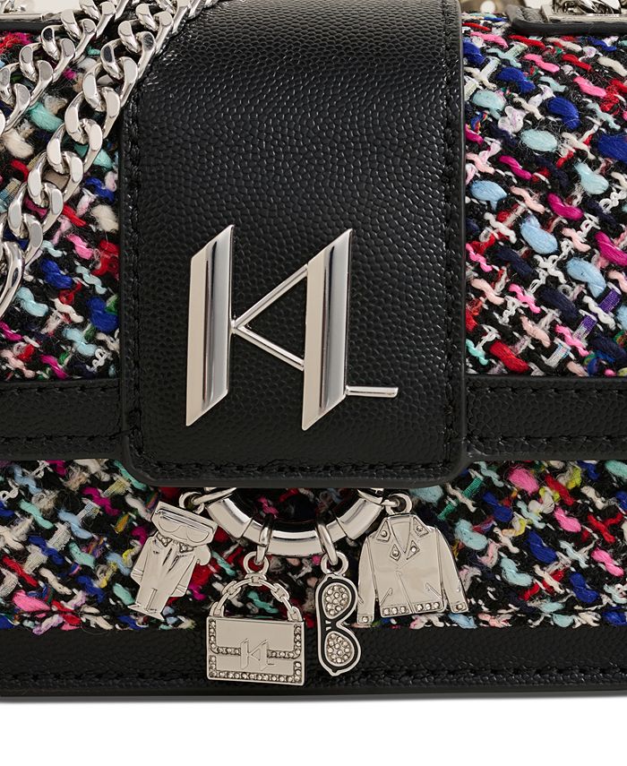 KARL LAGERFELD PARIS Corinne Tweed Shoulder Bag Macy's