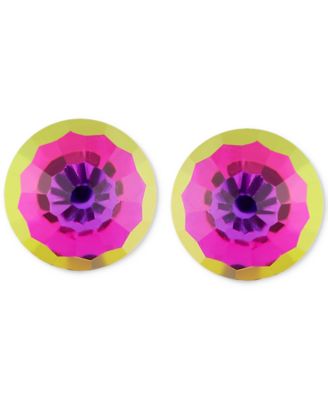 Children's Crystal Ball Stud Earrings in 14k Gold