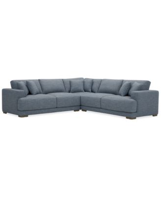 Furniture - 114" 3-Pc. Fabric Sectional Sofa