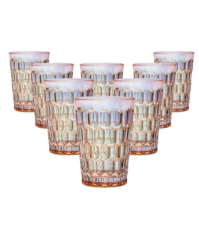 Lot De 2 Verres Highball Godinger King Louis - Bleu Cobalt - Cristal Irlandais - Occasion