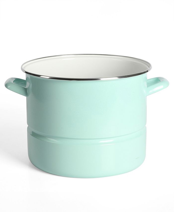 Martha Stewart Collection Thayer Enamel On Steel 16 Quart Steamer Pot