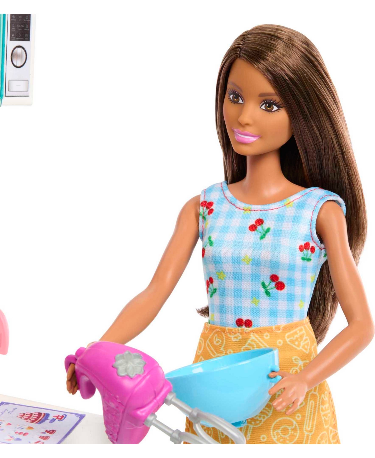 Barbie Celebration Fun Dolls And Accessories, Baking Playset With 2 Dolls, Oven 15 Plus Accessories In Multicolor