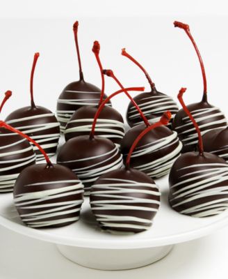 Classic Belgian Chocolate Covered Maraschino Cherries - 24 Pc