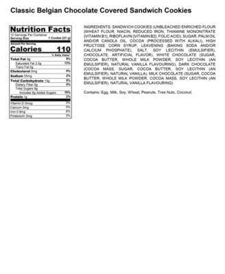 Classic Belgian Chocolate Covered Oreo Cookies - 12 Pc