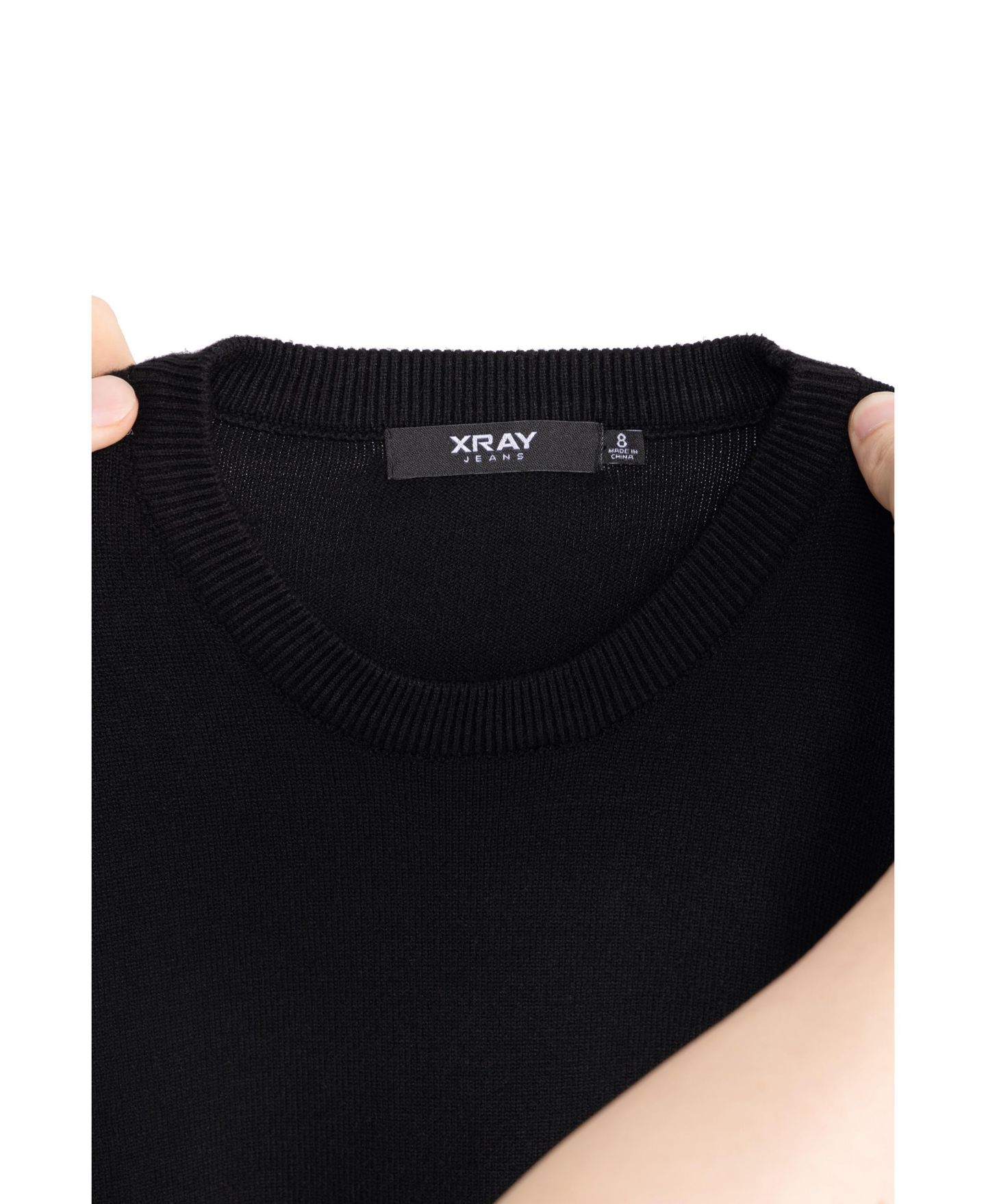 Свитер XRAY Basic Crew Neck для мальчиков, цвет: Чёрный — фото 3
