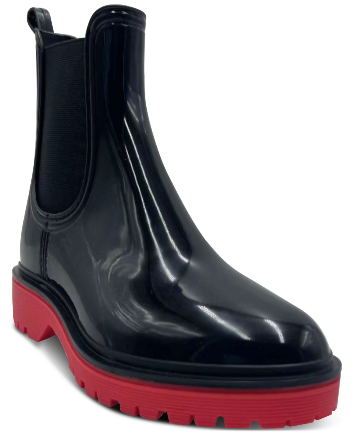 I.n.c. International Concepts Women's Rylien Rain Boots, Created For Macy's In Black,red
