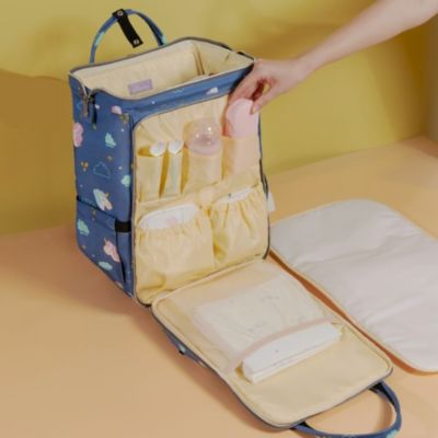 Wide Open Frame Diaper Bag Backpack