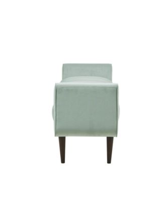 48" Linea Wide Fabric Upholstered Modern Accent Bench