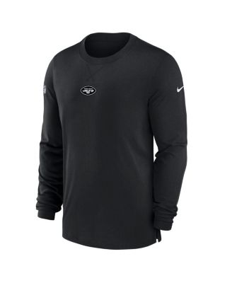 Men's Black New York Jets 2023 Sideline Performance Long Sleeve T-shirt