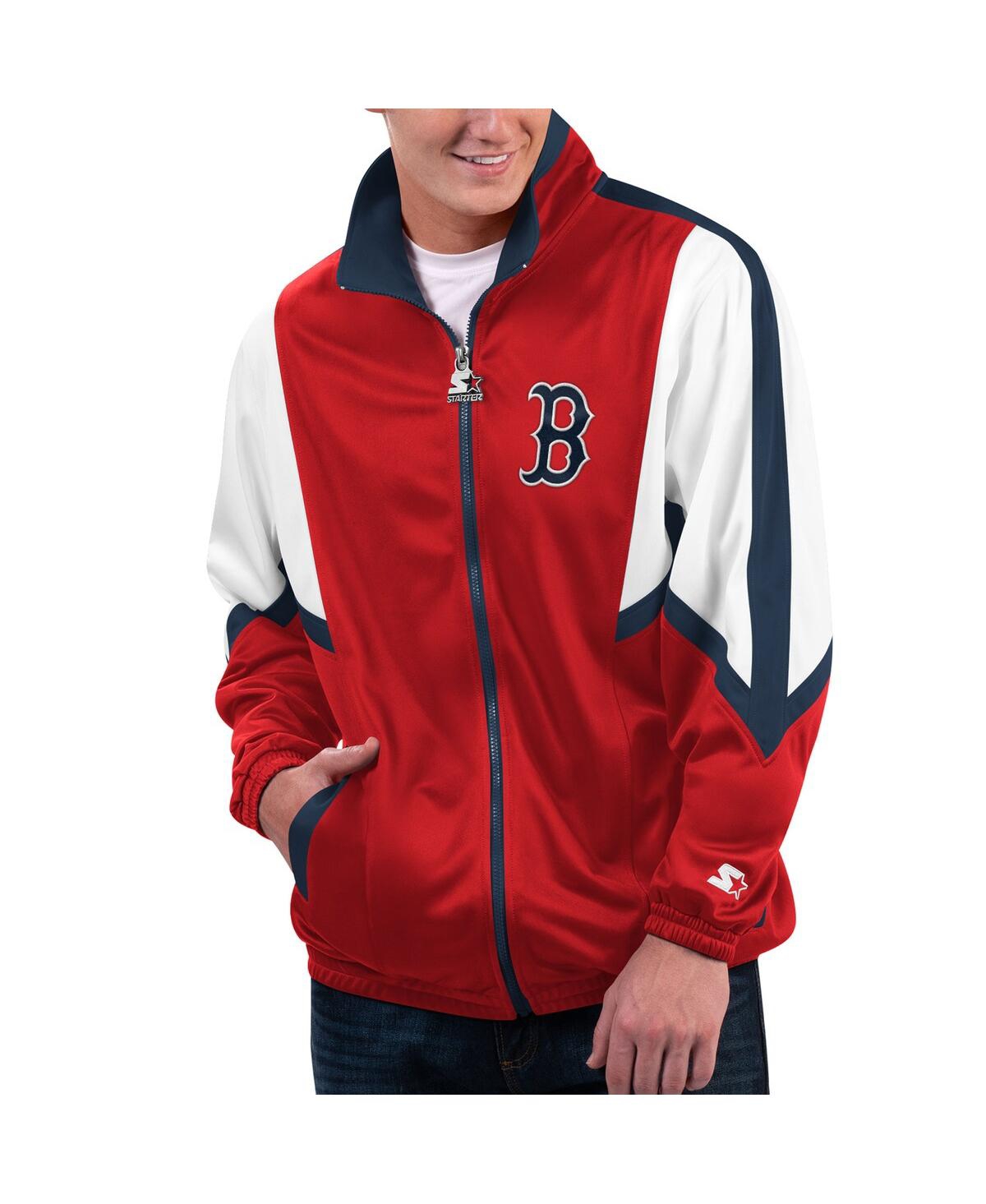 Starter Men's  Red Boston Red Sox Lead Runner Full-zip Jacket