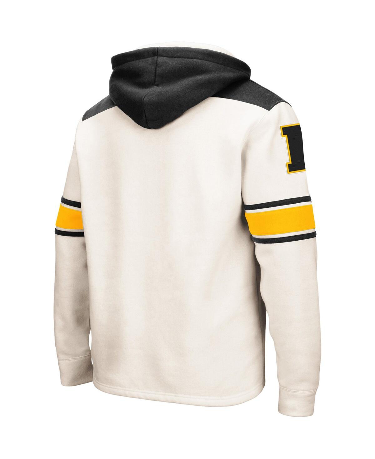 Colosseum Men's  Cream Iowa Hawkeyes 2.0 Lace-up Pullover Hoodie In Cream