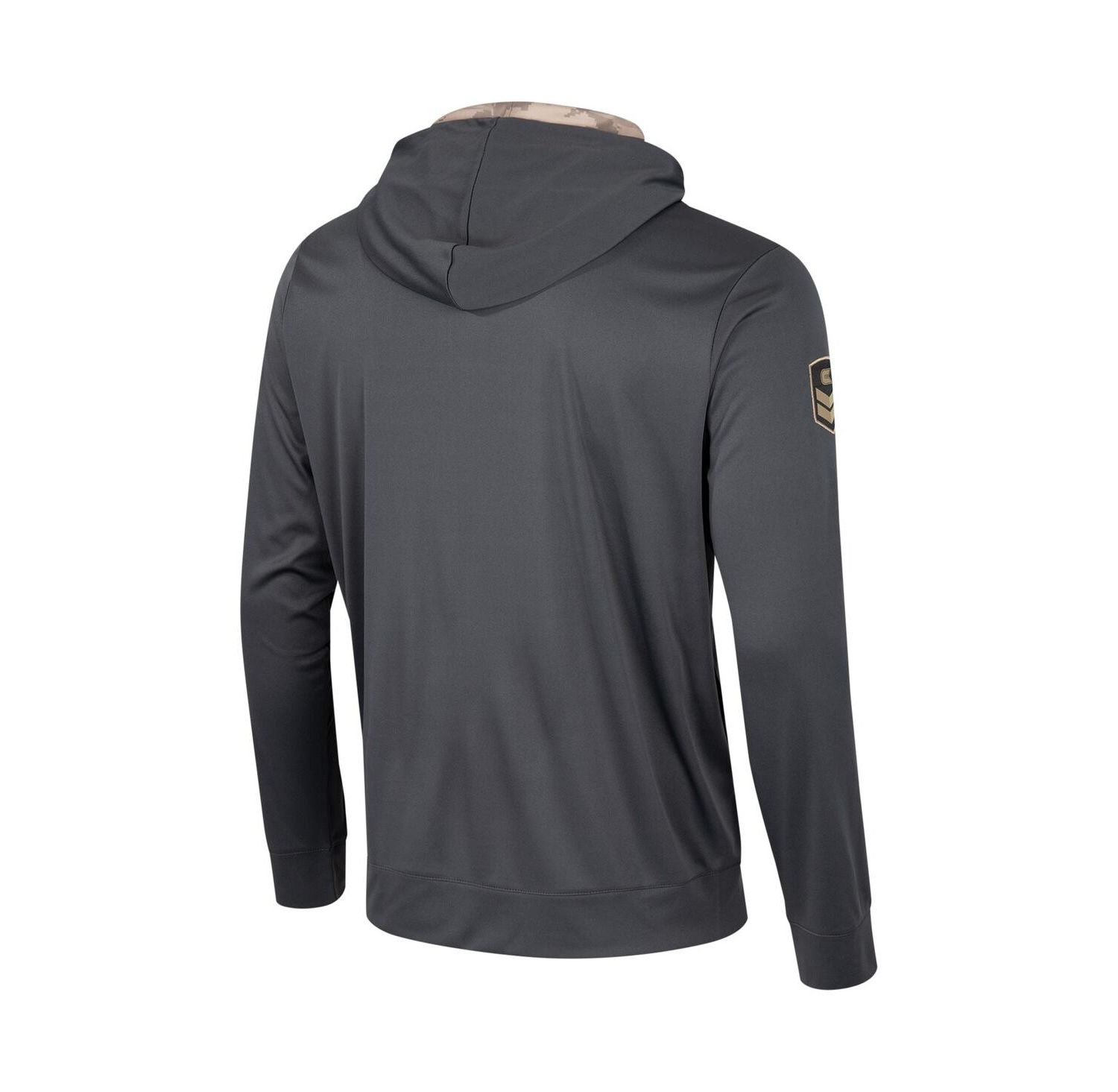 Men's Charcoal Michigan State Spartans OHT Military-Inspired Appreciation Long Sleeve Hoodie T-shirt