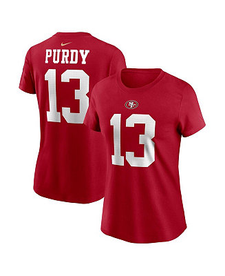 Nike Women's Brock Purdy Scarlet San Francisco 49ers Player Name and ...