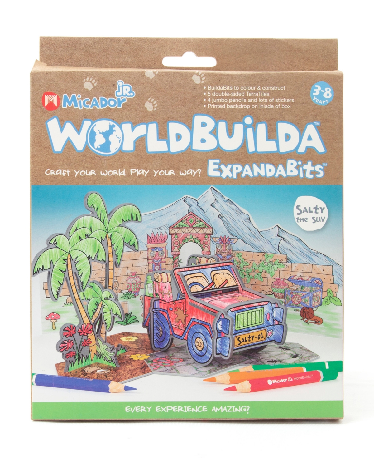 Micador Jr. Babies' Worldbuilda Expandabits Color & Build Kit, Salty The Suv