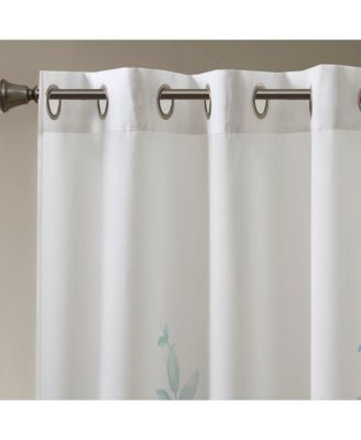 Cecily Burnout Printed 2 Sheer Window Curtain, 84 inches long 2 Curtain Panels set, Width 50 curtains sheer for Bedroom and Living Room, Easy To Hang, Fits up to 1.25" Diameter Rod Grey sheer curtains