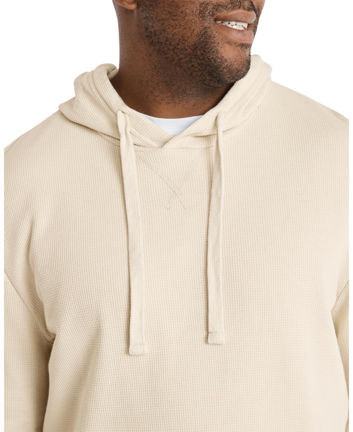 Johnny Bigg Men's Waffle Hooded Long Sleeve Sweatshirt
