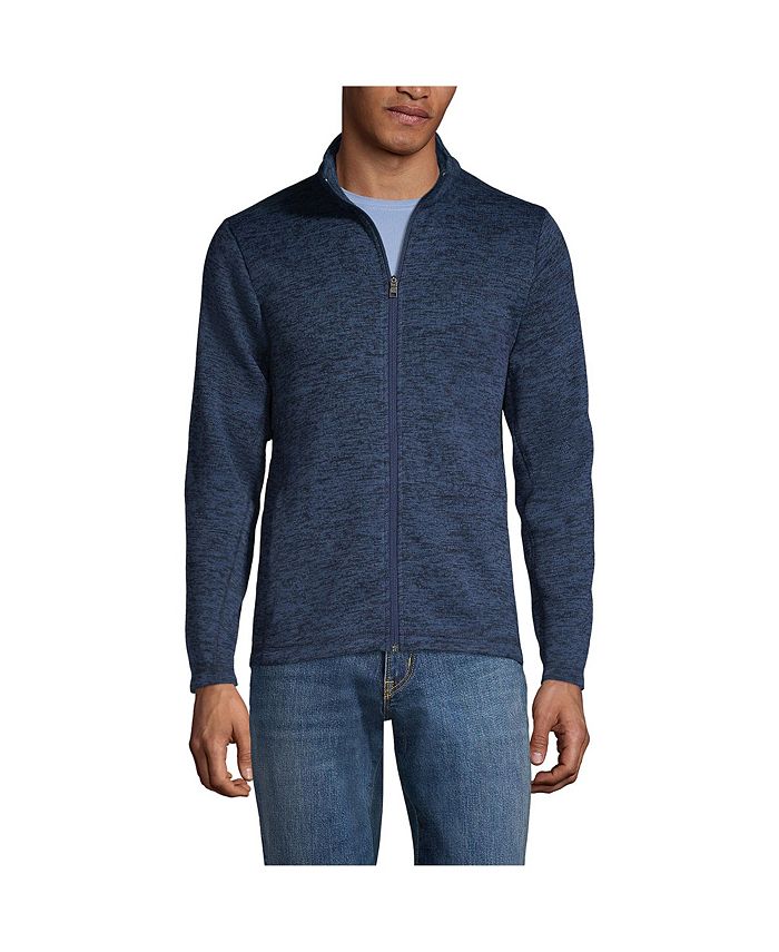 Lands End Men s Tall Sweater Fleece Jacket Macy s