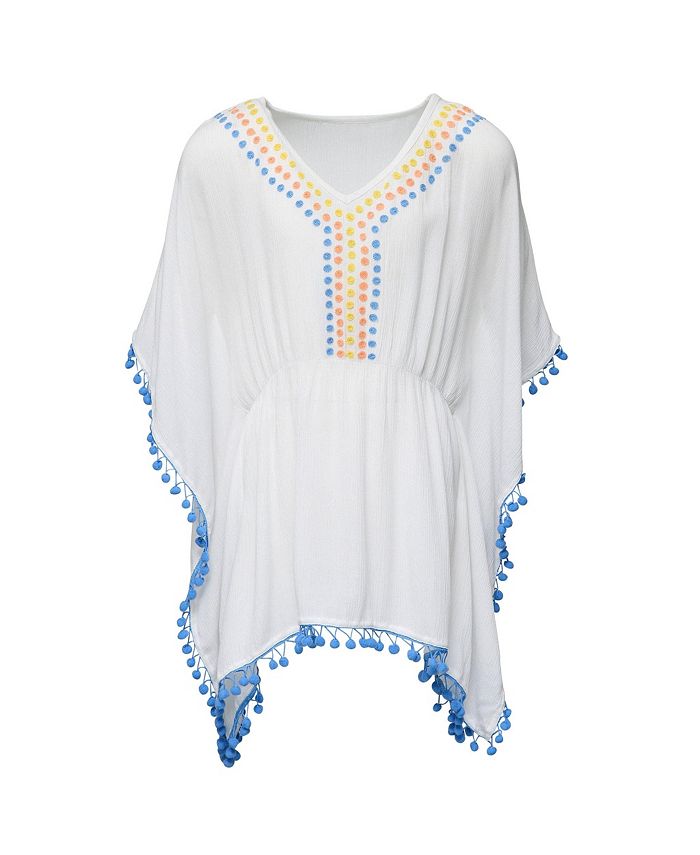 Snapper Rock White Rainbow Spot Cover Up - Macy's
