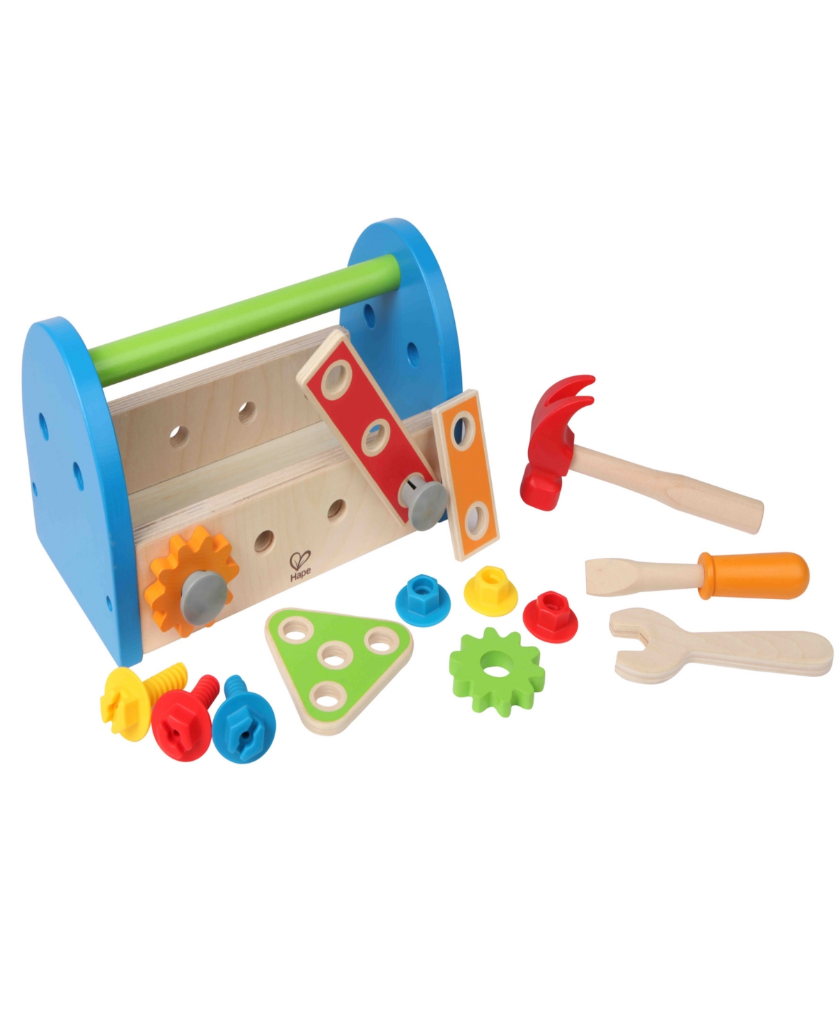 Shop Hape Fix It Kid's Wooden Tool Box Play Set In Multi