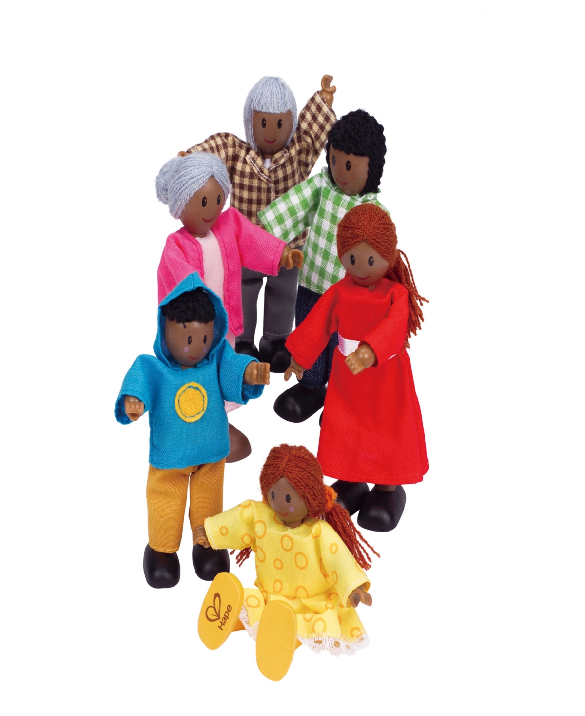 Shop Hape Happy Family African American Dollhouse Set In Multi