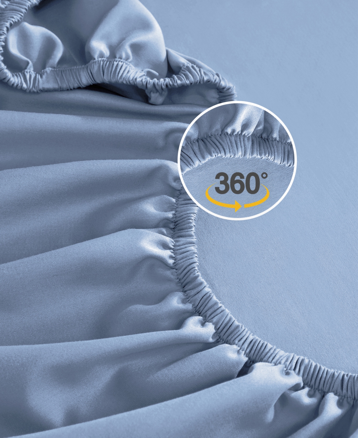 California Design Den 100% Cotton Fitted Sheet Only, Soft & Cool Sateen, Fully Elasticized with Deep Pockets by