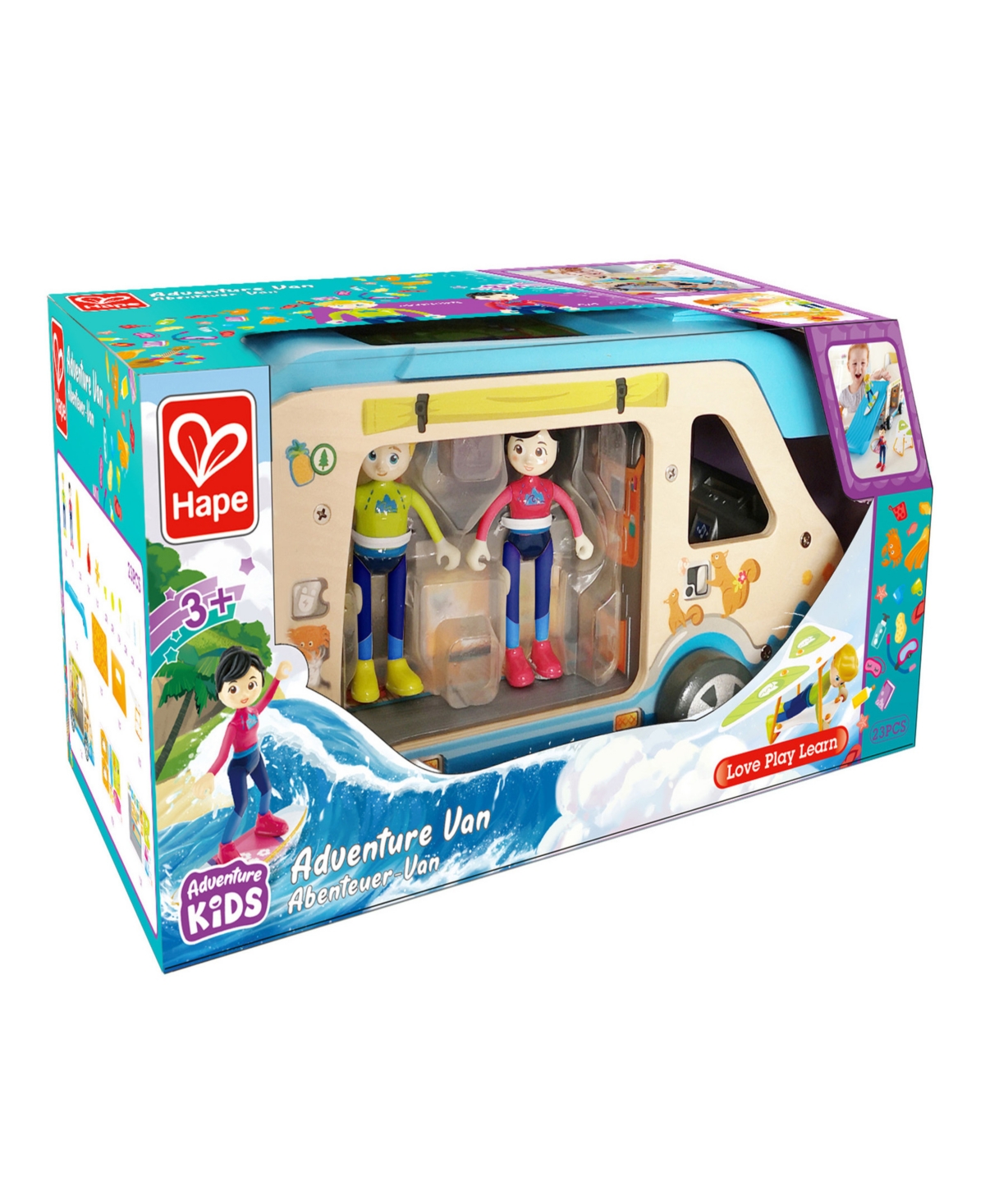 Hape Adventure Van Playset In Multi