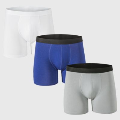 Men's Boxer Briefs 3 Pack Underwear Breathable Comfortable Trunks