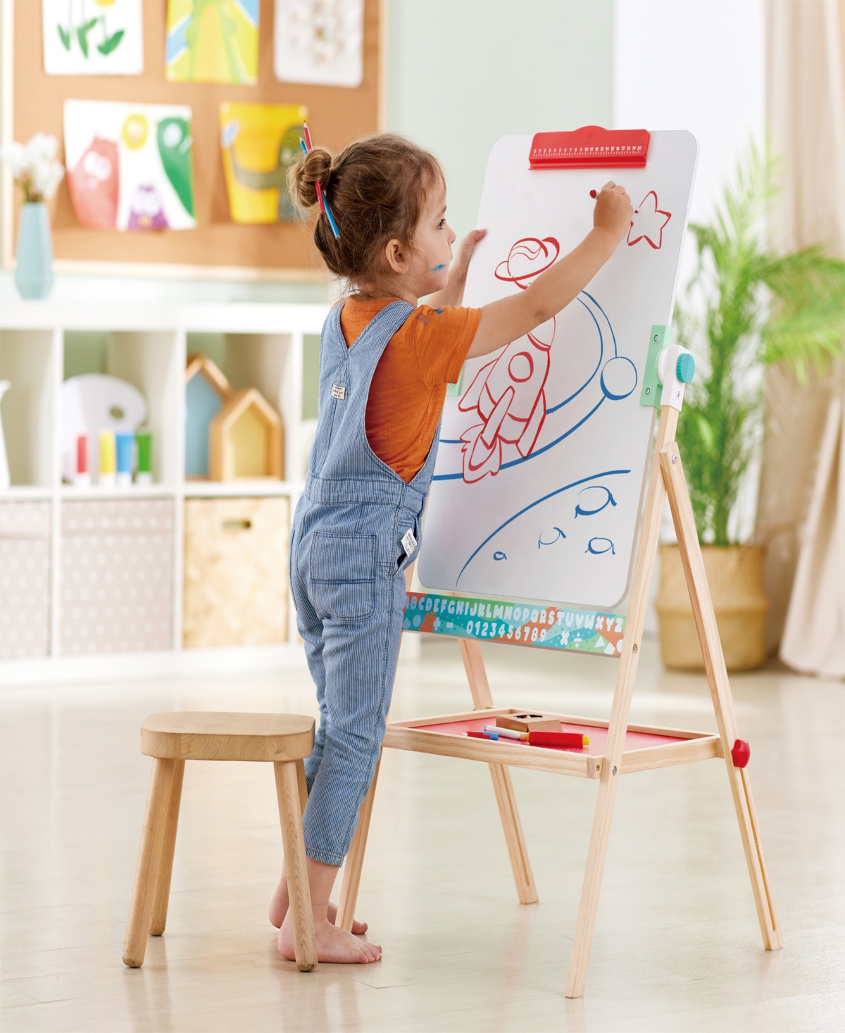 Hape Standing Flip Flat Double-sided Easel In Multi