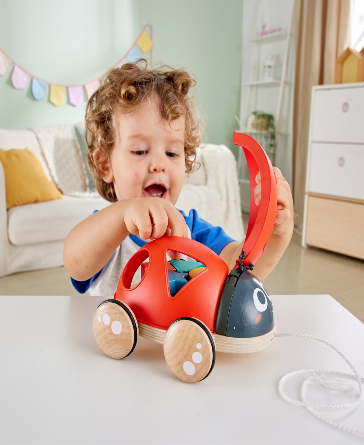Shop Hape S Sorter Pull-along Ladybug Toddler Toy In Multi