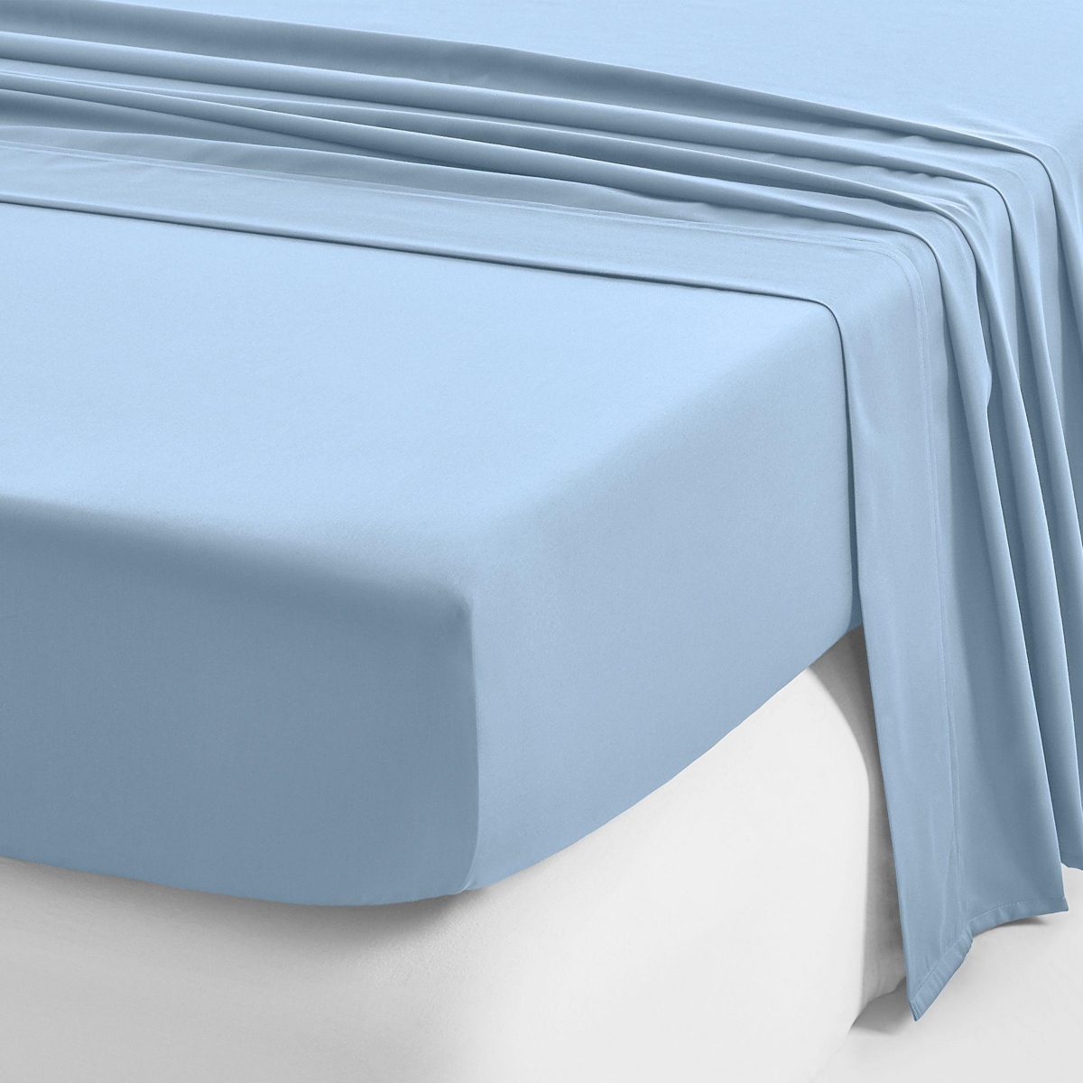 Luxury Flat Sheet Only - 600 Thread Count 100% Cotton Sateen Soft
