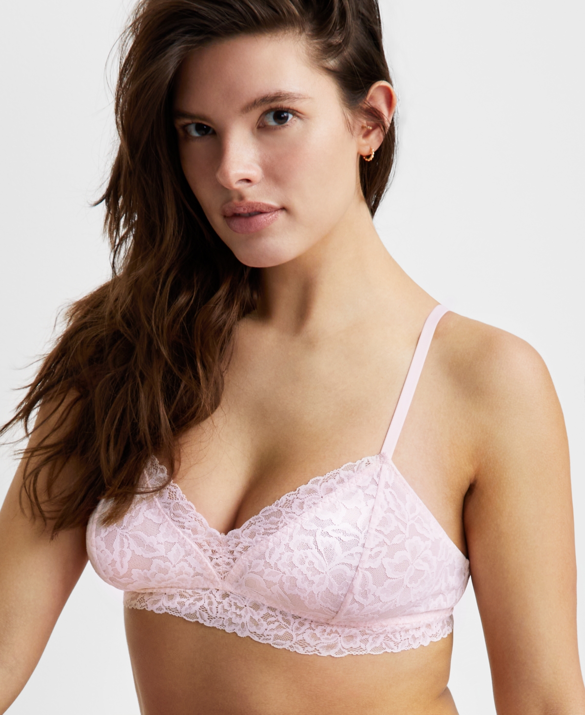 State Of Day Women's Lace Bralette, Created For Macy's In Crystal Pink