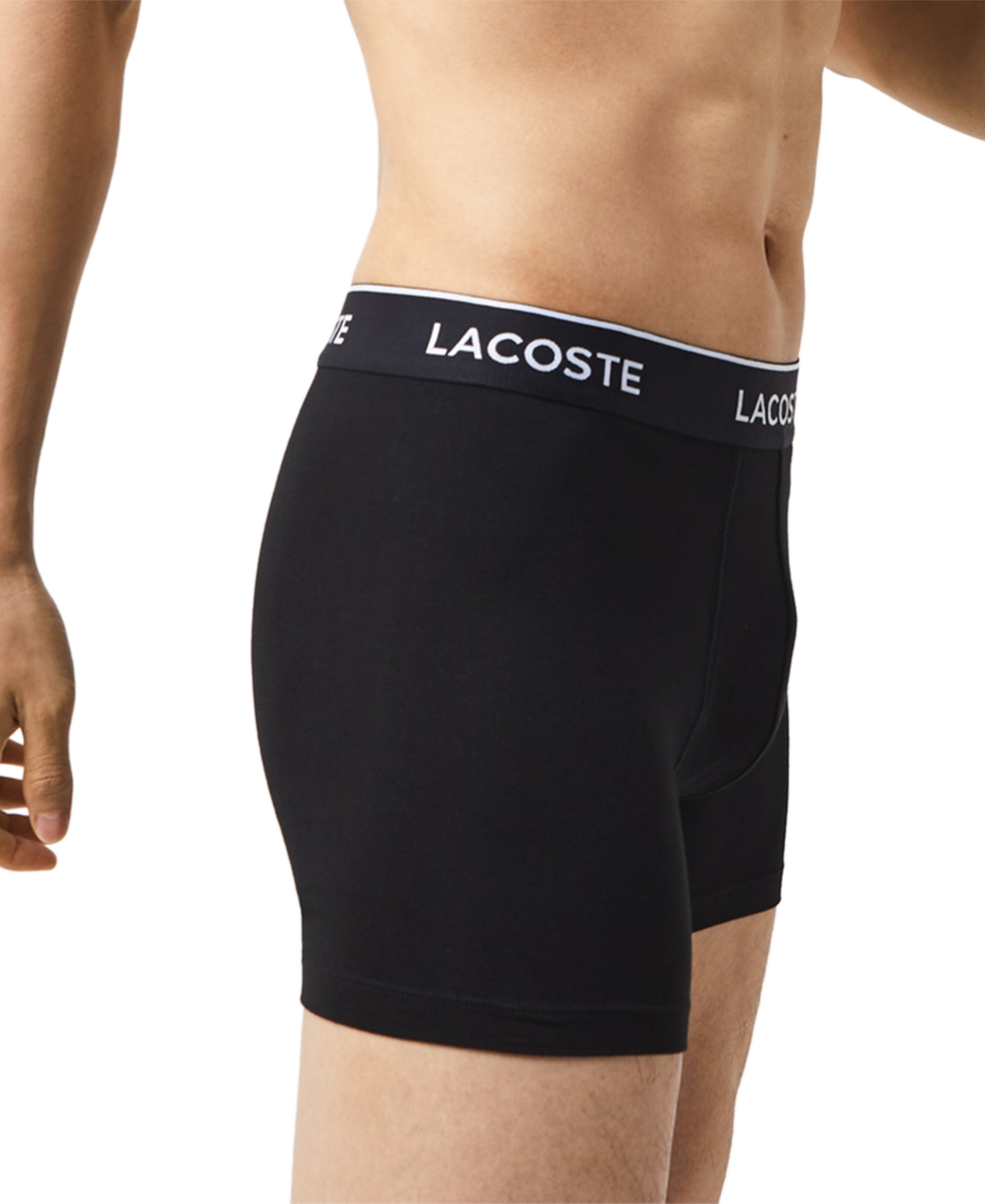 Lacoste Men's 3-Pack Casual Stretch Boxer Briefs