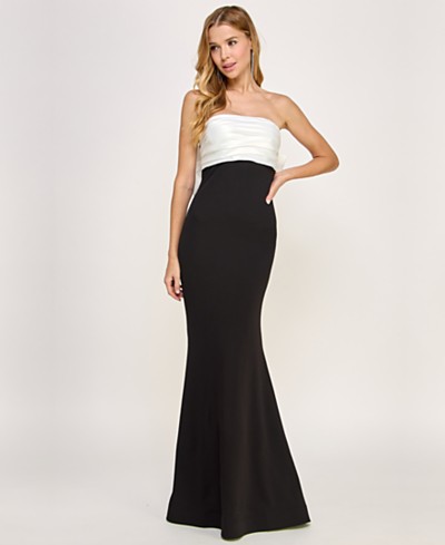 Say Yes to the Prom Juniors' Allover-Beaded Halter Gown, Created for Macy's  - Macy's