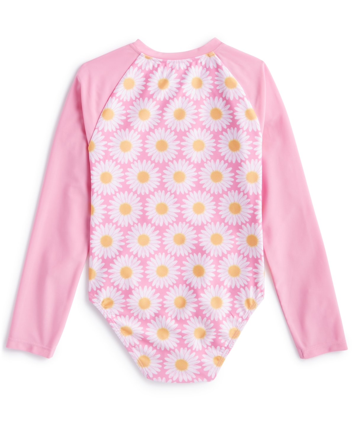 Shop Epic Threads Toddler & Little Girls Daisy-print Rash Guard Swimsuit, Created For Macy's In Juicy Pink