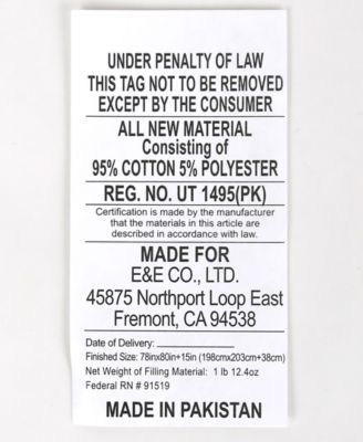 All Natural Cotton Percale Quilted Mattress Pad, King