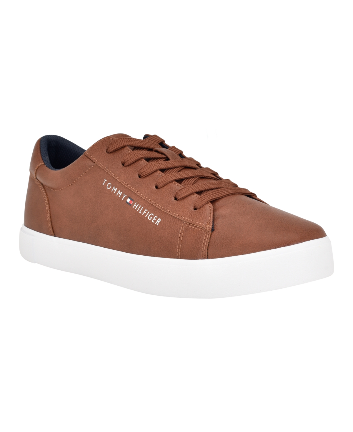 Tommy Hilfiger Men's Ribby Lace Up Fashion Sneakers In Cognac