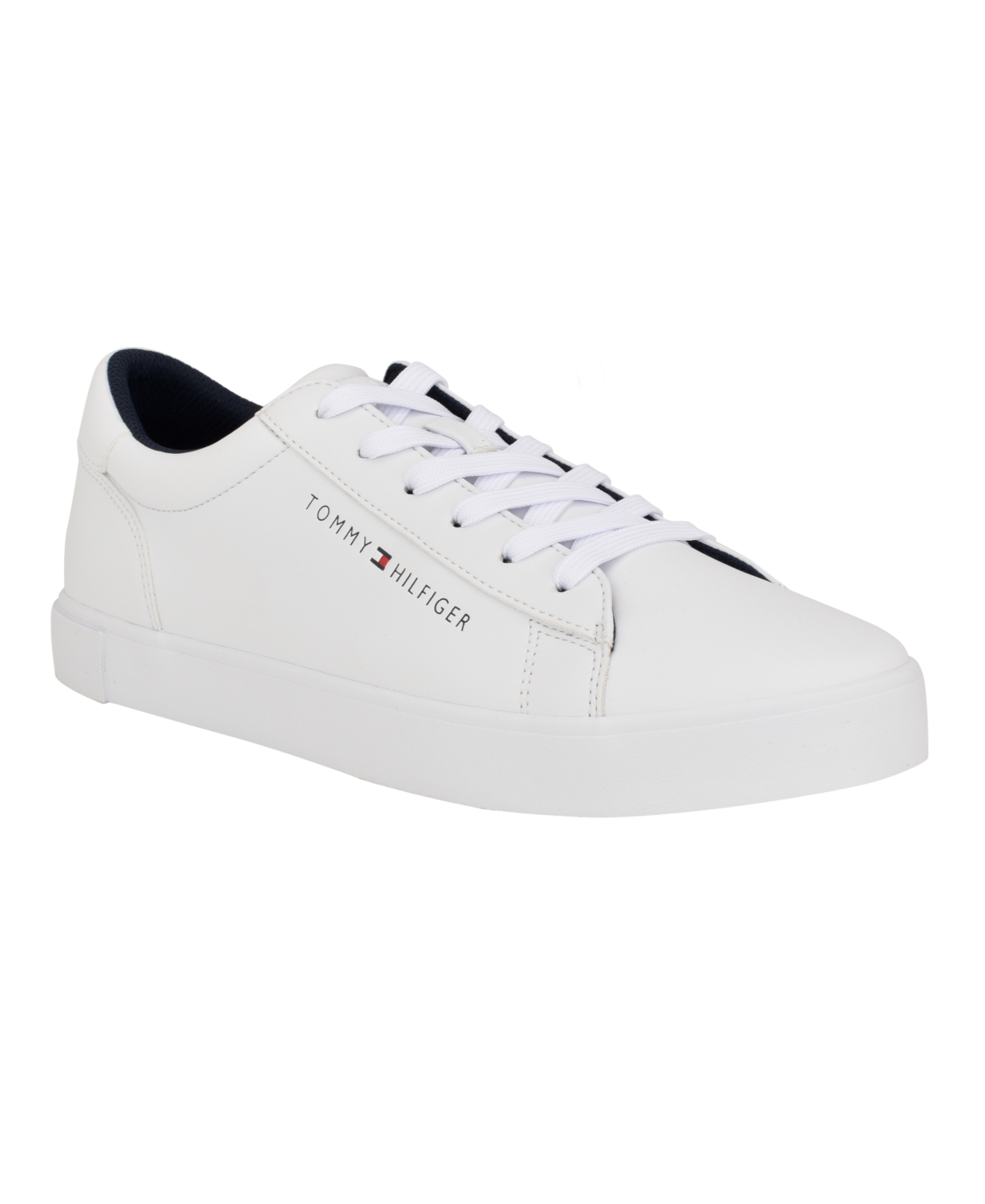 Tommy Hilfiger Men's Ribby Lace Up Fashion Sneakers In White