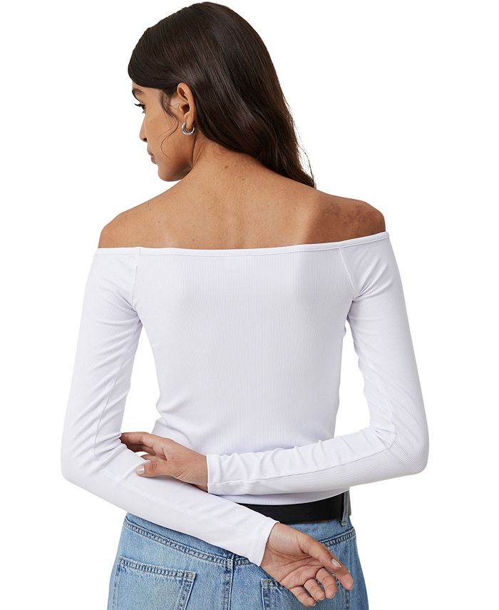 COTTON ON Women's Romy Cut Out Long Sleeve Top - Macy's