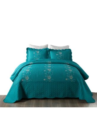 3 Piece Lightweight Bedspread Quilt Set Lapaz King