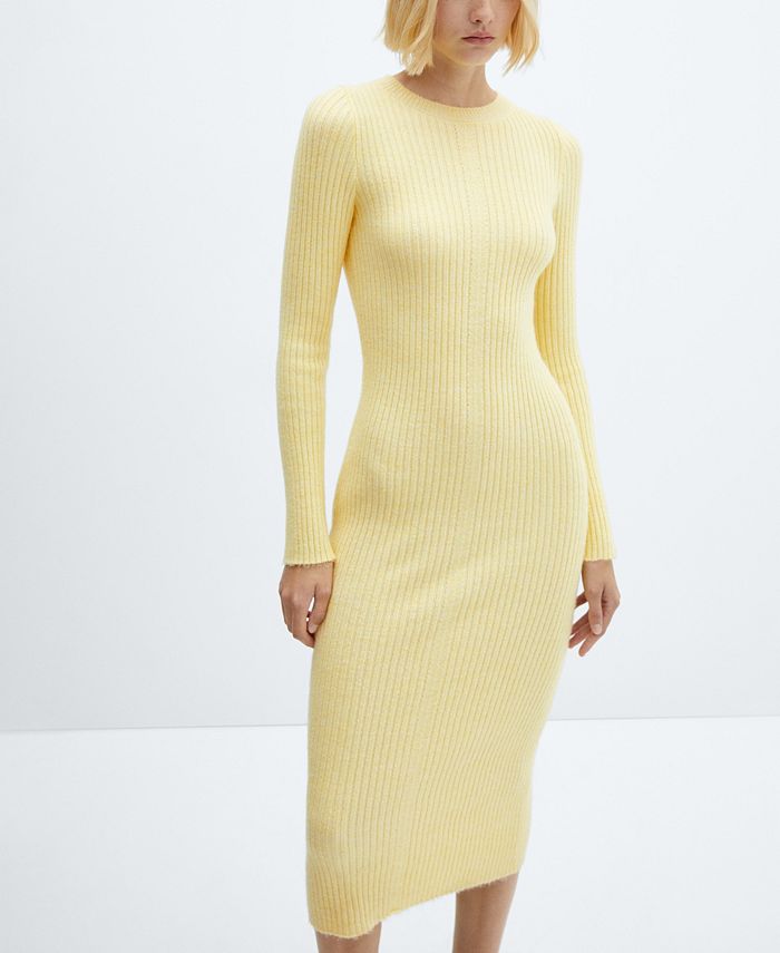 MANGO Women's Knit Midi Dress Macy's
