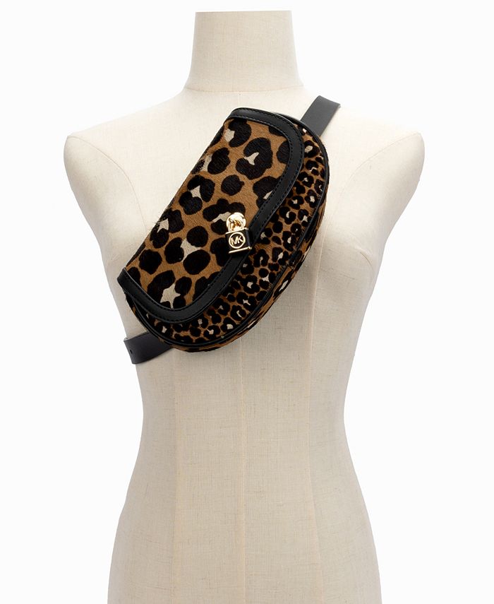 Michael Kors Slater Luxe Leopard Belt Bag