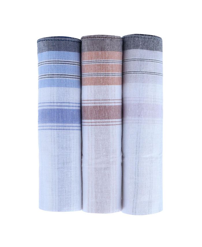 TRAFALGAR Checked Cotton Handkerchiefs (3 Pack) Macy's