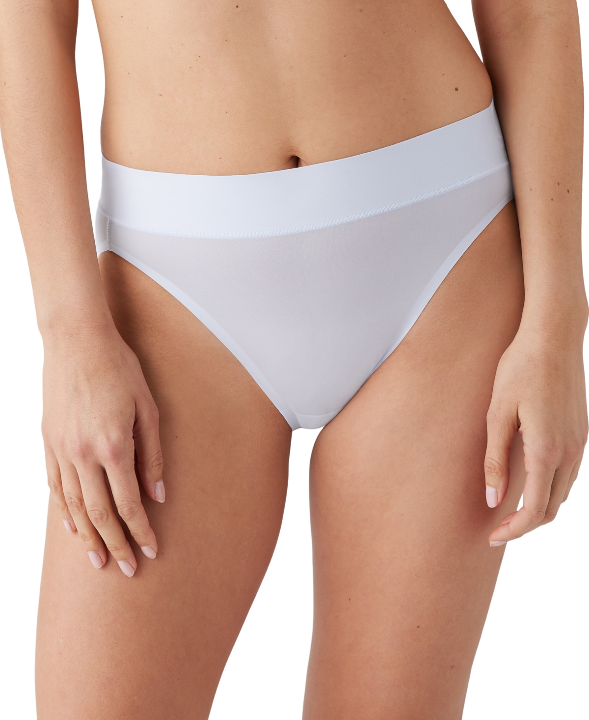 Wacoal At Ease Hi-cut Brief In Ancient White