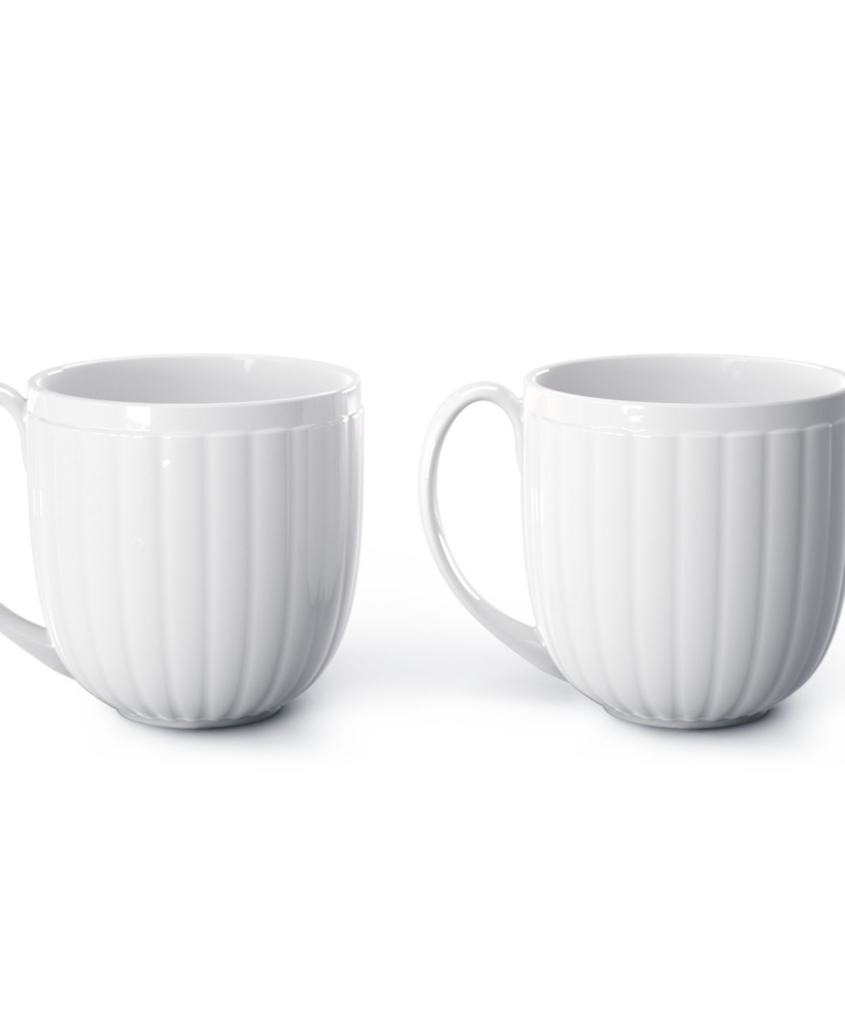 Bernadotte Porcelain 2 Piece Cup with Handle - White
