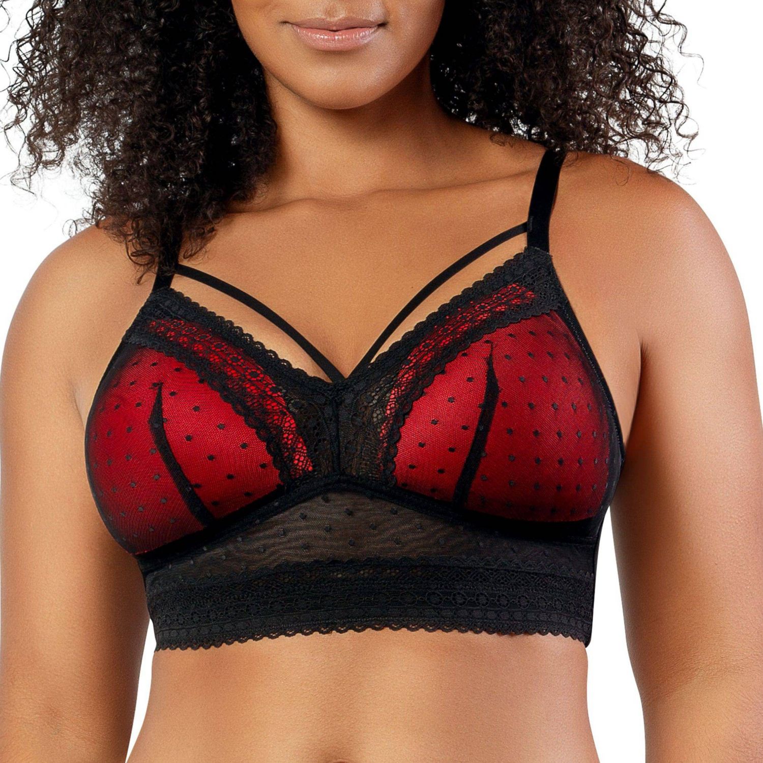 Plus Size Mia Dot Wire-Free Bralette