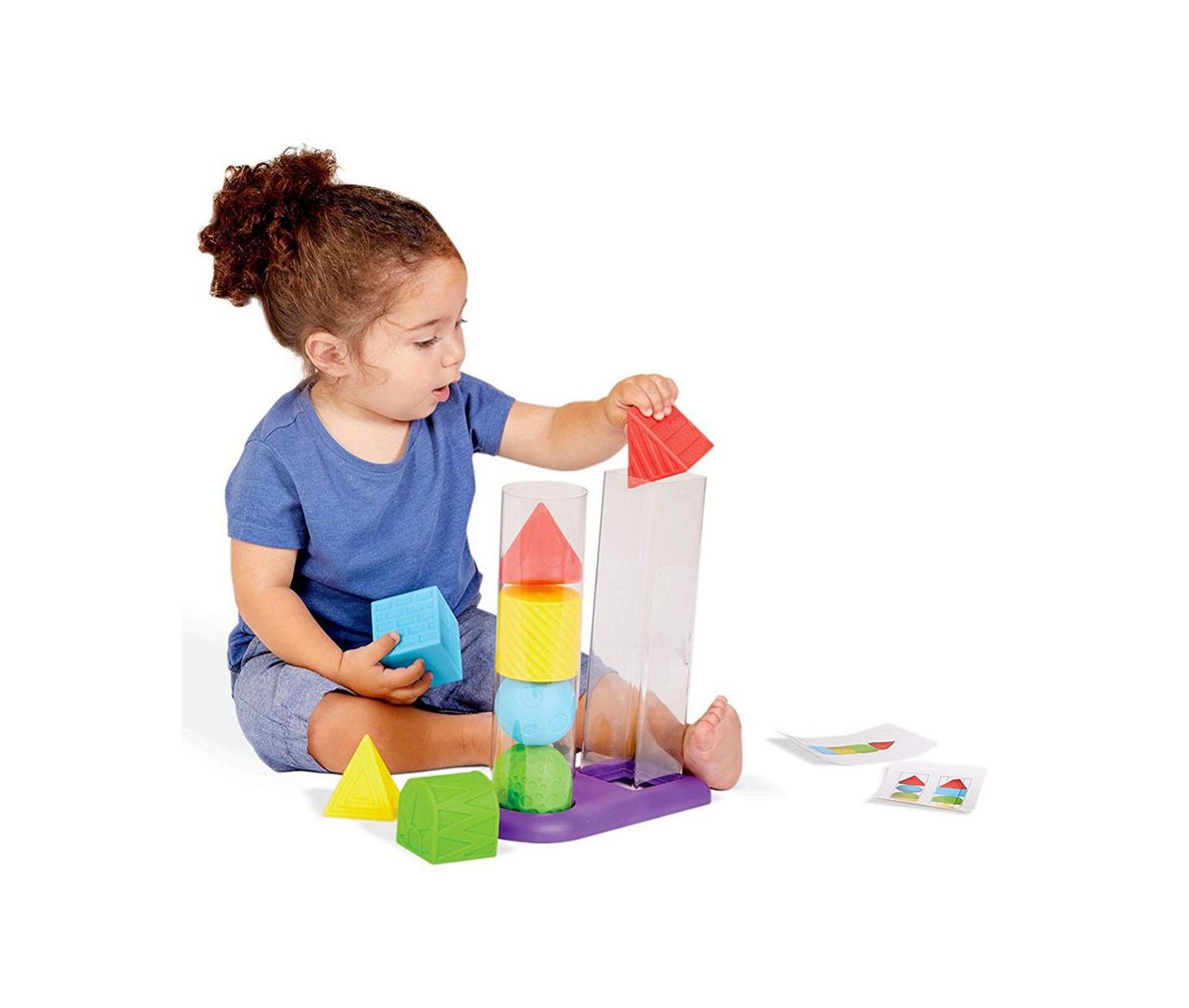 Детский конструктор Edushape Geostackers Sensory 11-Piece Building Set, Ages 1+ — фото 5